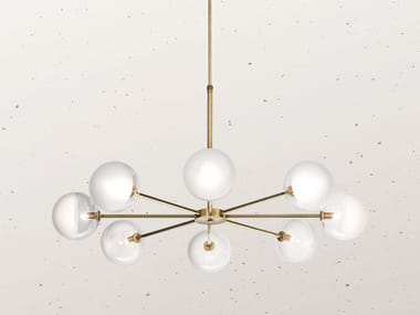 MOLECOLA 275.08 - Brass pendant lamp by Il Fanale