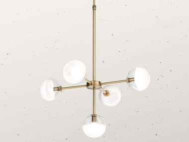 MOLECOLA 275.09 - Brass pendant lamp by Il Fanale