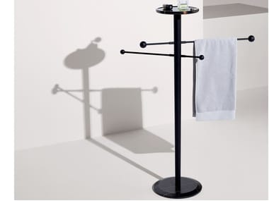 MOMENTS - Standing ash towel rack by Nomon