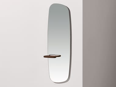 MOMENTS - Wall-mounted mirror with shelf by Nomon