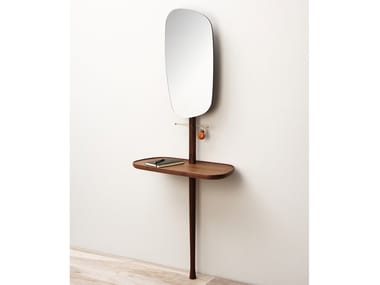 MOMENTS - Walnut hall mirror by Nomon