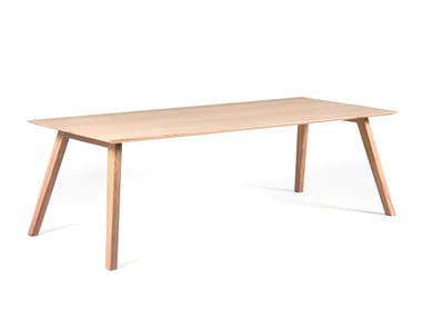 MONK - Rectangular solid wood table by Prostoria