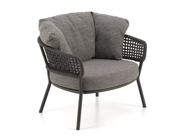 MOON ALU - Garden armchair with armrests by Talenti