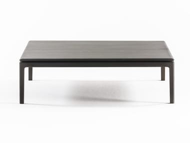 MOON - Low square oak coffee table by DE PADOVA