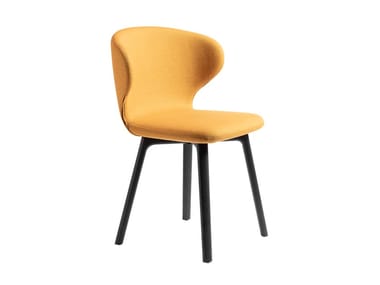 MULA - Upholstered fabric chair with armrests by Miniforms