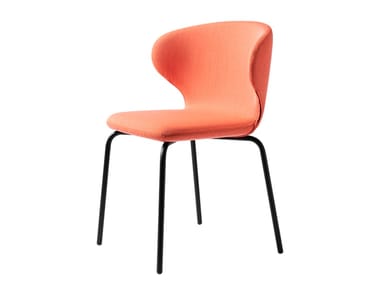 MULA - Upholstered fabric chair with armrests by Miniforms