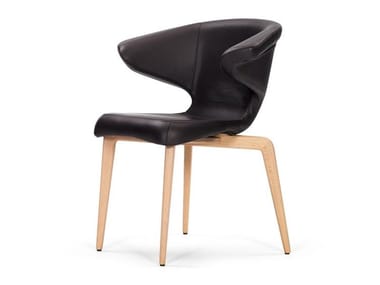 MUNICH - Upholstered chair with armrests by Classicon