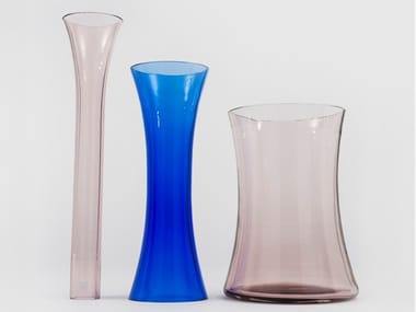 MURANO D - Set of Murano blown glass vases by Danese Milano
