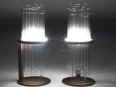 MY LAMP - Borosilicate glass and metal table lamp by Paolo Castelli