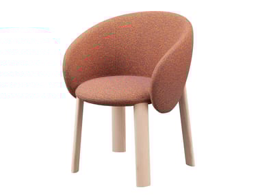 NEBULA - Upholstered fabric chair by Miniforms