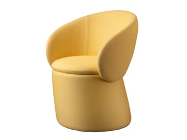 NEBULA - Fabric easy chair with armrests by Miniforms