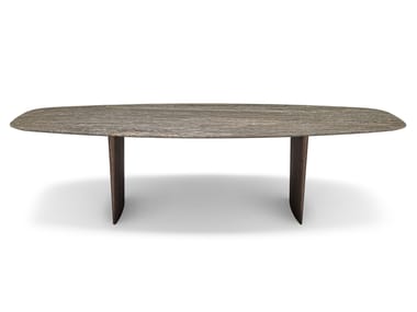 ALA - Rectangular marble table by Misuraemme