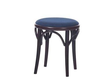 N¡Æ 60 - Wooden stool with integrated cushion by TON