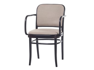 811 - Fabric chair with armrests by TON