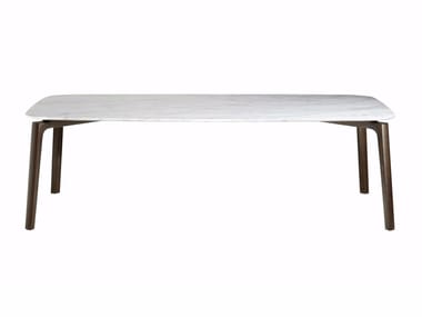 NABUCCO - Rectangular marble dining table by Poltrona Frau