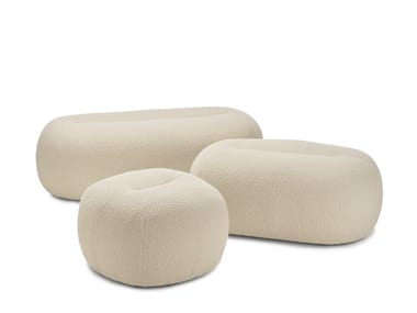 NANA - Upholstered fabric pouf by Freifrau