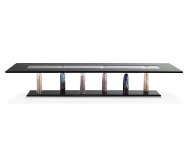 NAUTILUS SPECIAL - Rectangular glass dining table by Reflex