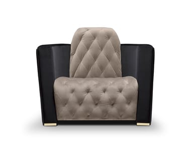 NAVIS - Tufted armchair with armrests by Luxxu