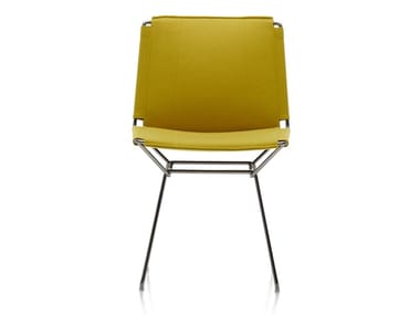 NEIL TEXTILE - Sled base fabric chair by MDF Italia