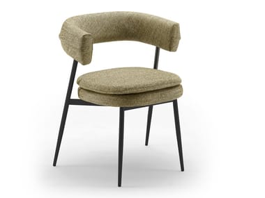 NENA - Upholstered fabric chair with armrests by Zanotta