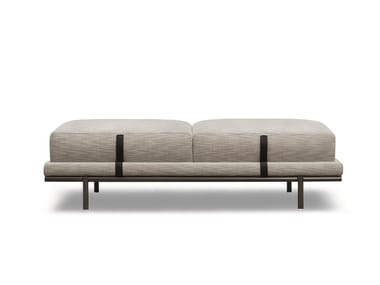 NEW BOND - Upholstered fabric bench by Flou