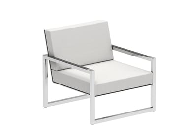 NINIX LOUNGE - Batyline¢ç garden armchair with armrests by Royal Botania