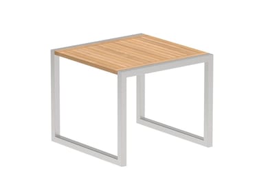 NINIX - Square teak garden table by Royal Botania