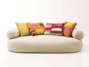 NOAH - Linen sofa with removable cover by Paola Lenti