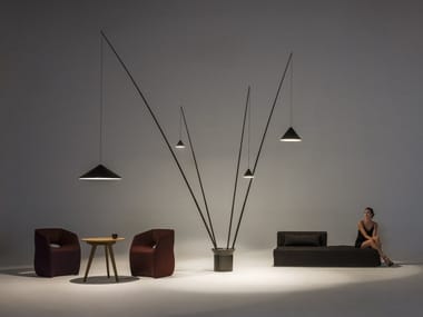 NORTH - LED carbon fibre floor lamp by Vibia