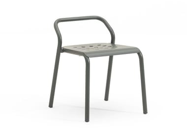 NOSS - Stackable open back aluminium garden chair by Varaschin