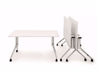 NOTABLE FOLDING - Rectangular Fenix-NTM® office desk with flip-top by Icf