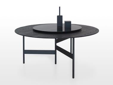 Notes - Round Glass And Steel Table by Living Divani – TRDST