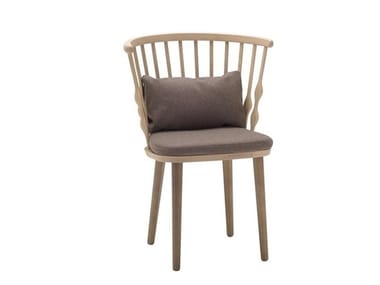 NUB SO1434 - Beech chair with integrated cushion by Andreu World