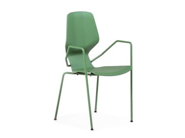 OBLIKANT - Chair with armrests by Prostoria