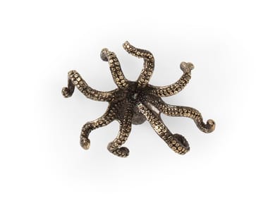 OCTO OC2008 - Brass furniture knob by Pullcast