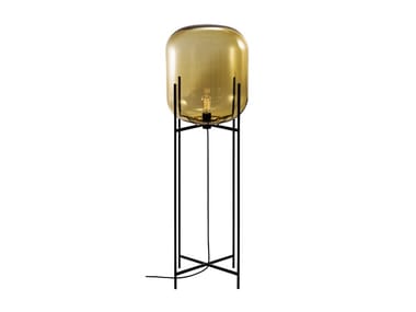 ODA BIG - Blown glass floor lamp by Pulpo