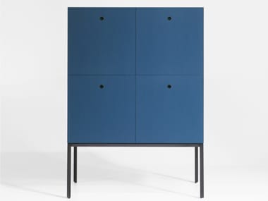 OFFSHORE - Ash highboard with doors by Porro