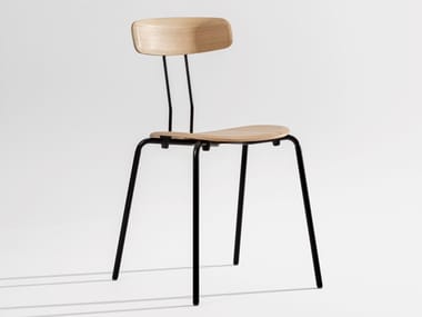 OKITO PLY - Stackable plywood chair by Zeitraum