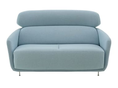 OKURA - 2 seater fabric sofa with headrest by Ligne Roset