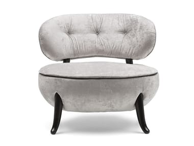 OLEANDRA - Tufted velvet easy chair by Bodema