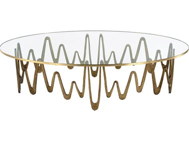 ONDINE - Oval glass coffee table by Sicis
