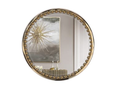 ORBIS - Round framed wall-mounted mirror by Luxxu