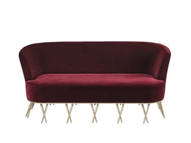 ORUS - Velvet small sofa by Paolo Castelli