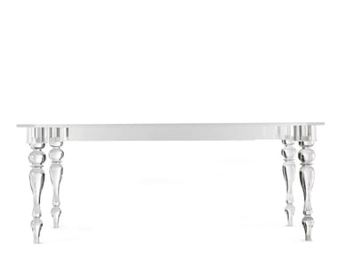 OSTE - Rectangular methacrylate table by Colico