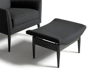 OTTOMAN FOR WINGBACK - Upholstered fabric footstool by DE PADOVA