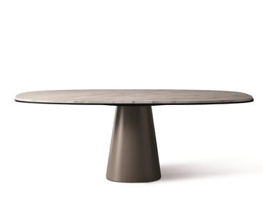 OWEN - Rectangular marble dining table by Meridiani