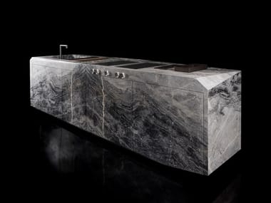 OZONE - Stone kitchen with island by Henge