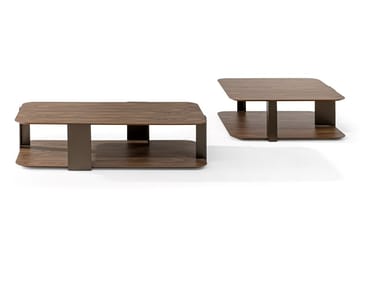 PADDLE - Low wooden coffee table by Bonaldo