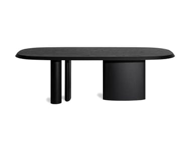 PADIGLIONI - Barrel-shaped oval living room table by Bonaldo