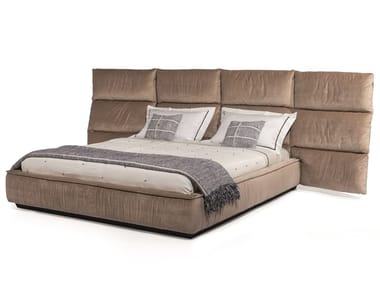 PALAU LARGE - Double bed with upholstered headboard by Visionnaire
